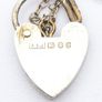 Sterling Silver Heart Padlock Bracelet, Signed London 1976 Image 5