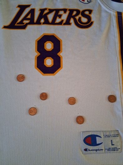 LA Lakers Jersey.  Official Champion Kobe Bryant Lakers Jersey.  Authentic Original From The Time.  Not A Modern Day Remake.  Collect In Dublin Or Receive Via Post.