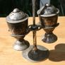 Vintage silver plated Kitchen Decor, Salt and Pepper Shakers Set Image 4
