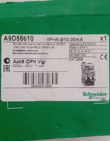 Schneider Electric MALFUNCTION circuit breaker A9D56610 (iDPN N Vigi B 10A)