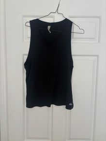 All Yoga model black tank top size S