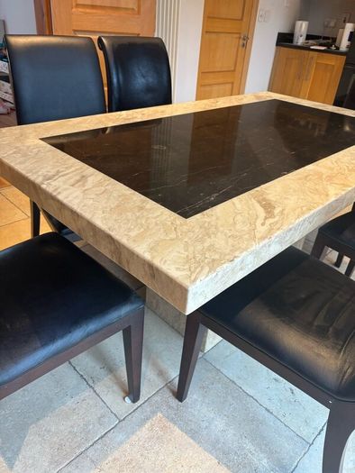 Marble Dining Table & Chairs