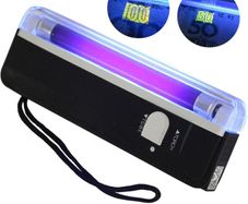 Blacklight Light 2in1 Battery Ultraviolet Lamp Money Detector Euro UV Portable