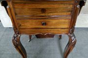 antique French cherrywood sewing table
