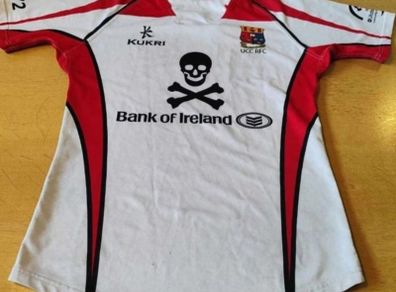 University College Cork UCC Player Worn Rugby Jersey #4 Kukri