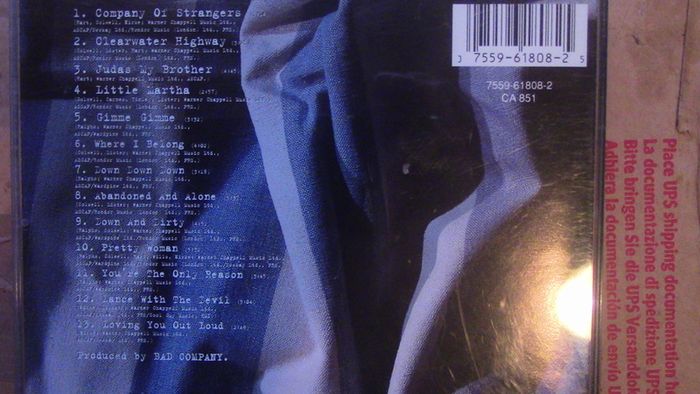 Bad Company - Company Of Strangers CD
