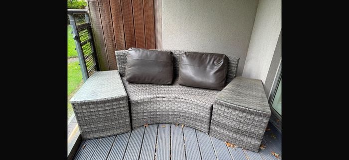 Rattan Garden Sofa