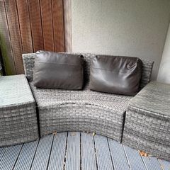 Rattan Garden Sofa