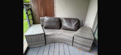 Rattan Garden Sofa