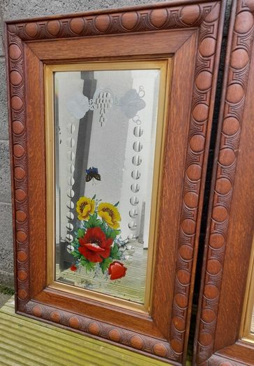 Victorian framed mirrors.