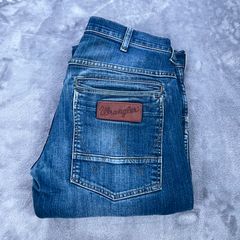 Wrangler Spencer Mens Jeans W31 L33 Blue Denim Classic Button Fly