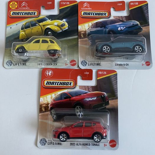 Citroen 2CV/ e-C4, Alfa Romeo Tonale - Matchbox Cars