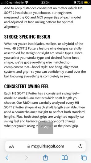 As New Cleveland HB Soft 2 (11) Putter