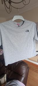 ladies the north face cropped teeshirt
