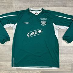 Genuine Vintage 2004 Umbro Celtic Home Long Sleeve Champions Embroidered Jersey Shirt Mens XL