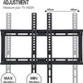NEW SALE |  TV Wall Bracket Mount for 23-55 Inch, Flat to Wall Mount for VESA Compatible LED LCD Plasma & Curved Screens, VESA Max 400 x 400, Min 100 x 100, 60 kg Max Weight Capacity Image 6