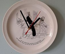 Vintage french plate clock