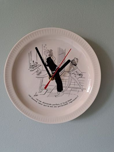 Vintage french plate clock