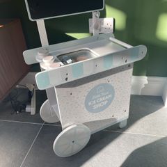Wood ice cream shop