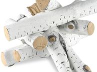 main image for ad Ceramic Birch Fireplace Logs 6-Piece Decorative Log Set