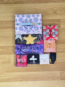 Eyeshadow palettes Pat McGrath, Urban Decay, Victoria Beckham Beauty, Fenty, Huda