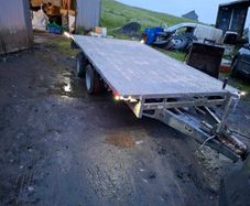 126.6 Ivor williams flat bed trailer
