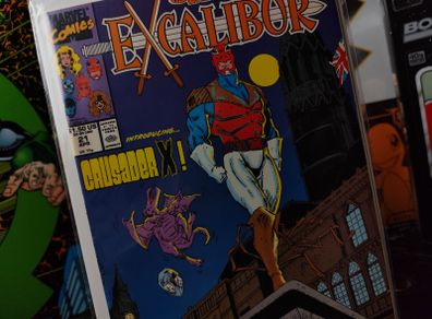 Eccalibur ! Issue #21 ! Introducing Crusader X ! Copper Age Comic from 1991 ! by Marvel !