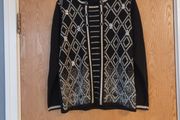 Mudflower Black Jumper.  S.  S-M - 12.  New.