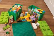 5kg Huge LEGO Duplo Bulk Lot with 2 Storage Boxes &amp; Large Baseplate