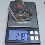 Vintage Silver Miniature Boat Model on Wooden Base Image 4