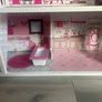Large 3-Story Wooden Dollhouse with Furniture (1.16m Tall) Image 6