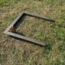 Vintage Open fireplace brass frame Image 2