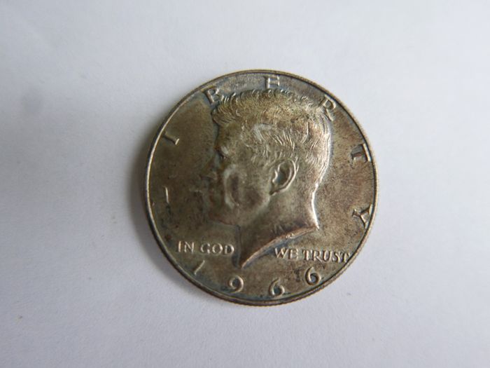 Vintage Half Dollar, Kennedy Half Dollar, 1966