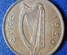 Ireland 1950 1d Penny coin