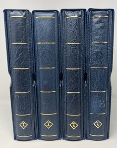 Lot of 4 Blue Lighthouse First Day Cover, Presentation Packs, Postcards Albums with slipcase and 10 cover pages.