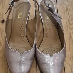 Van Dal extra wide pink metallic shoes