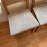 6 solid oak dining chairs Image 5