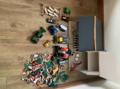 Farm shed, Machinery and Animals