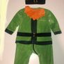 Paddy's day leprechaun babygrow 6-9 months Image 5