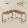 L-Shaped Home Office Desk 140 x 140 cm Corner Computer Desk Image 4