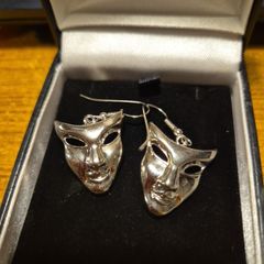 Vintage Theatre Mask Earrings