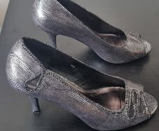 Black & Silver dressy shoes.