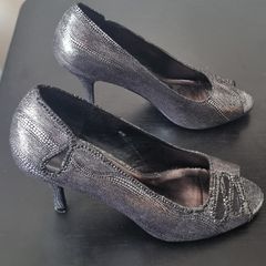 Black & Silver dressy shoes.