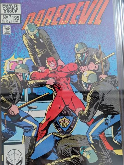 Daredevil Issue 195 and 286 CGC 9.8 Bullseye Certified Graded Comic Framed DC Marvel