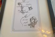 Framed Alice in Wonderland Print