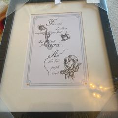 Framed Alice in Wonderland Print