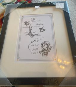 Framed Alice in Wonderland Print