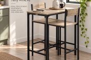 Bar table with 2 stools high back chairs