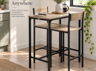 main image for ad Bar table with 2 stools high back chairs