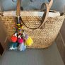 Parfois straw set : tote bag, crossbody bag, two wallets. Image 2